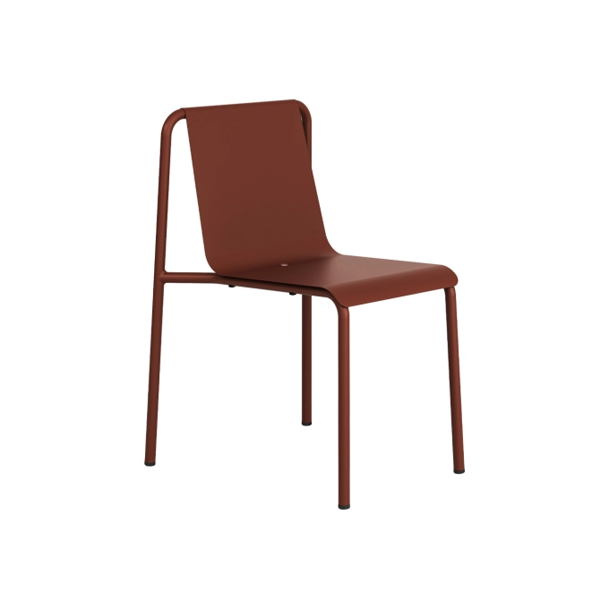 Chaise extérieure PANORAMA Rouge Brique TIPTOE
