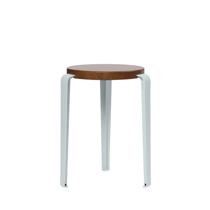 Tabouret LOU Chêne Teinté/Bleu Pâle TIPTOE