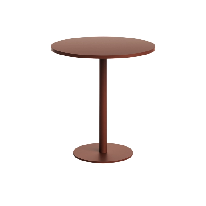 Table extérieure MOKA OUTDOOR Rouge Brique Ø 70 TIPTOE