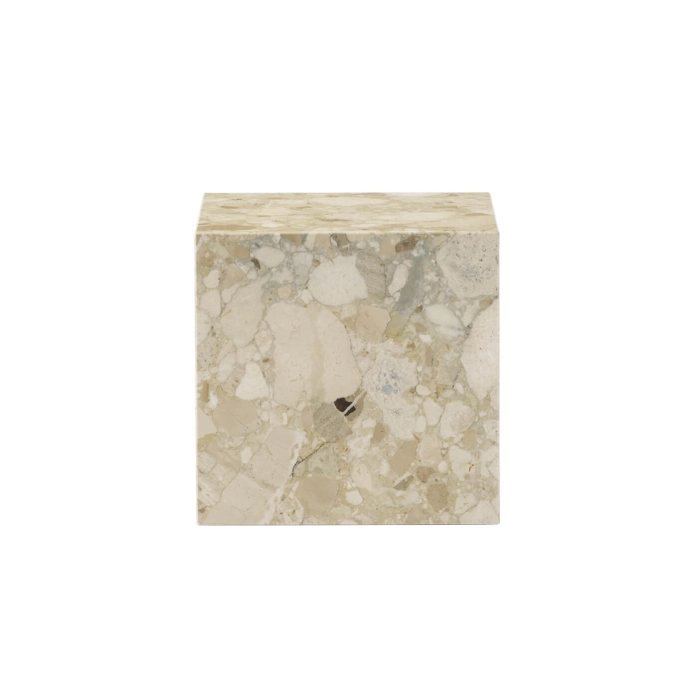 Table d'appoint guéridon PLINTH CUBIC Kunis Breccia AUDO COPENHAGEN