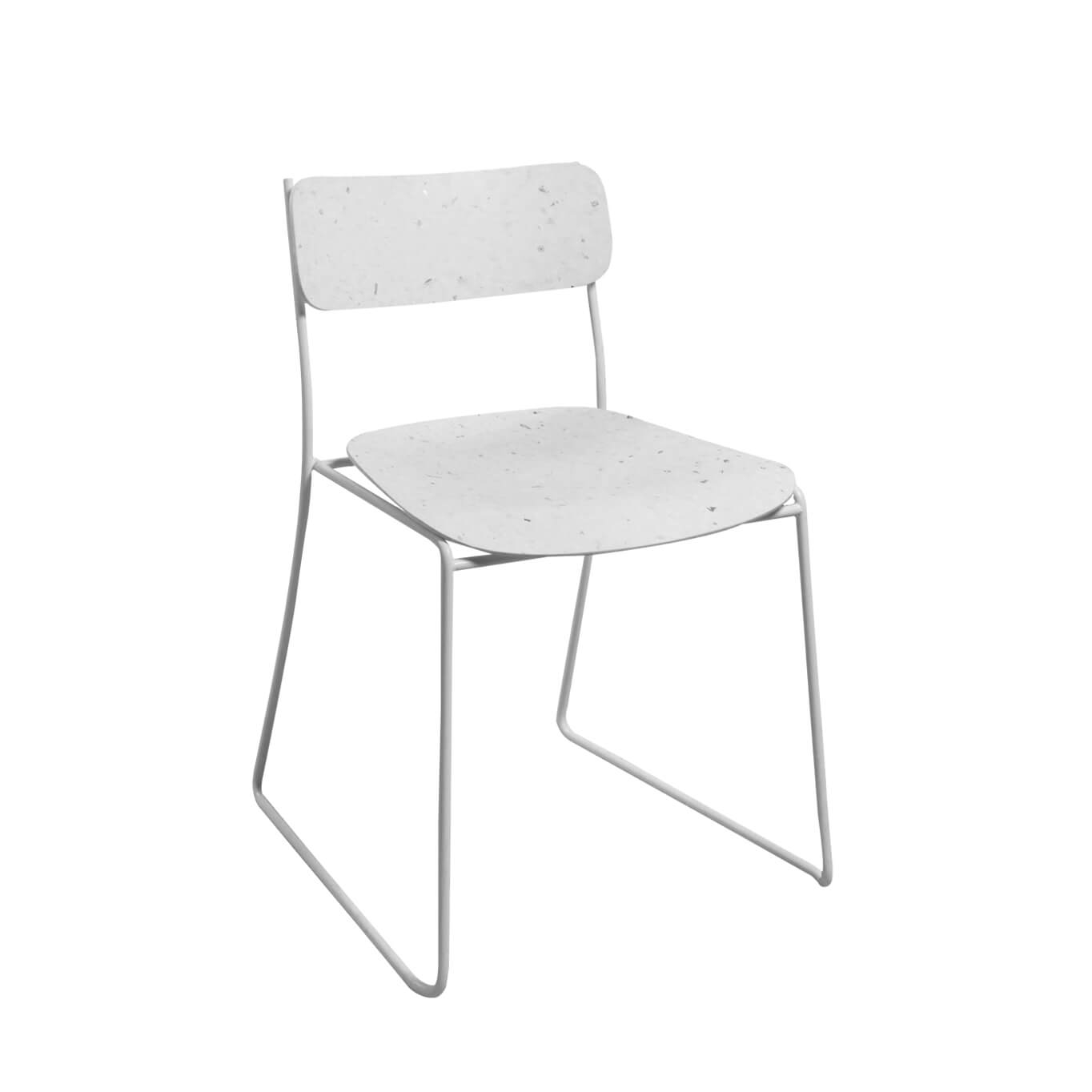 Chaise SEN 95.6 Plastique Blanc/ blanc NOMA
