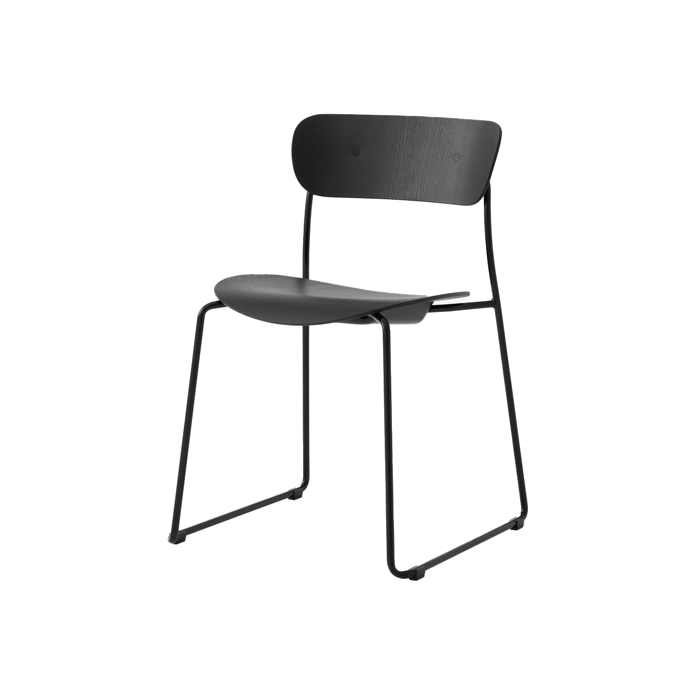 Chaise PAVILION AV51 Chêne Noir AND TRADITION