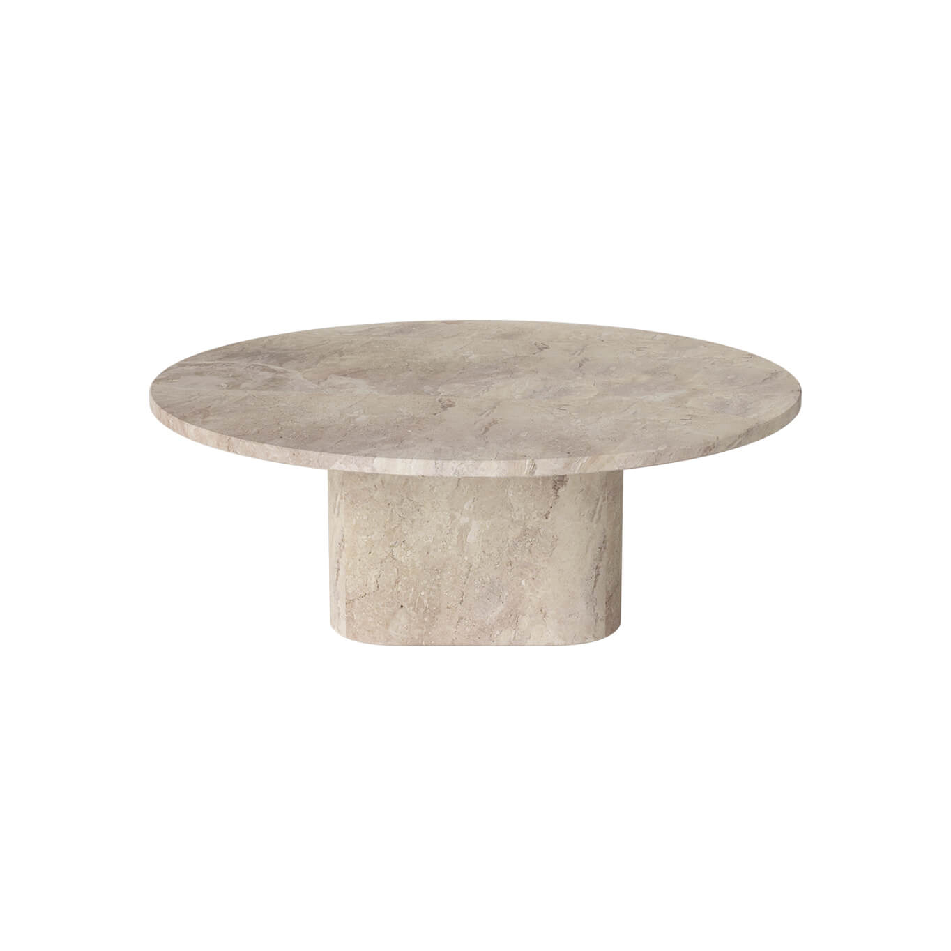 Table basse EIDA Ø 90 H 32 Marbre Beige BOLIA