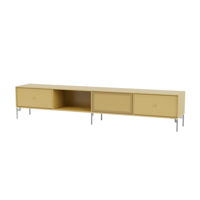 TV Stand OCTAVE VII chrome legs Cumin MONTANA