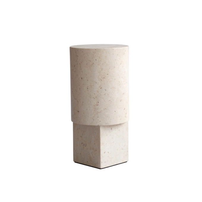 Table d'appoint guéridon COLUMN Calcaire 101 COPENHAGEN