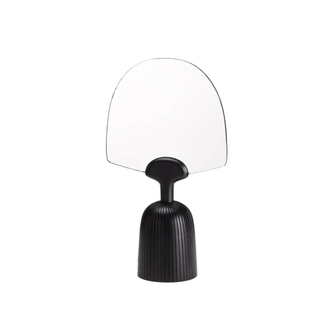 Miroir NUR motifs lignes Érable noir ZANAT