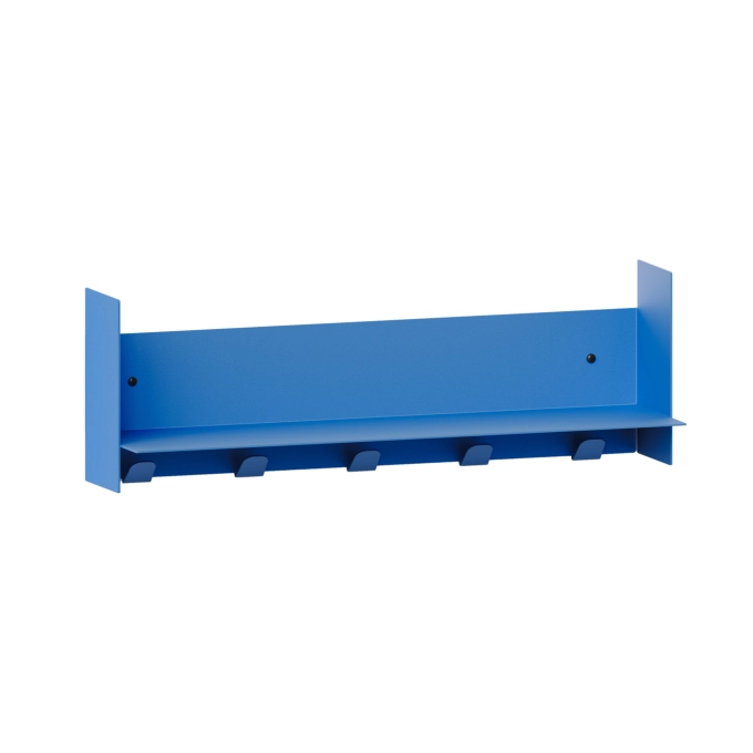 Shelving PLI Azur Blue with coat racks L 60 TIPTOE