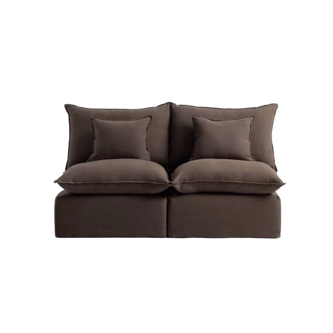 ANARELA modulable 2 places Lin Taupe KAVE HOME
