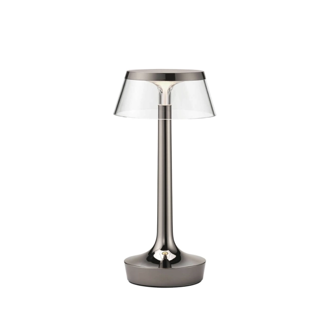 Portable Lamp BON JOUR UNPLUGGED Black chrome FLOS