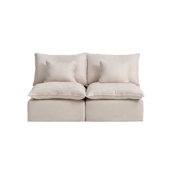 ANARELA modulable 2 places Lin Beige KAVE HOME