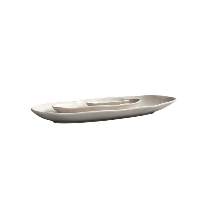 Tray, Dish Set of 3 NATIVE OVAL TRAY Birch 101 COPENHAGEN