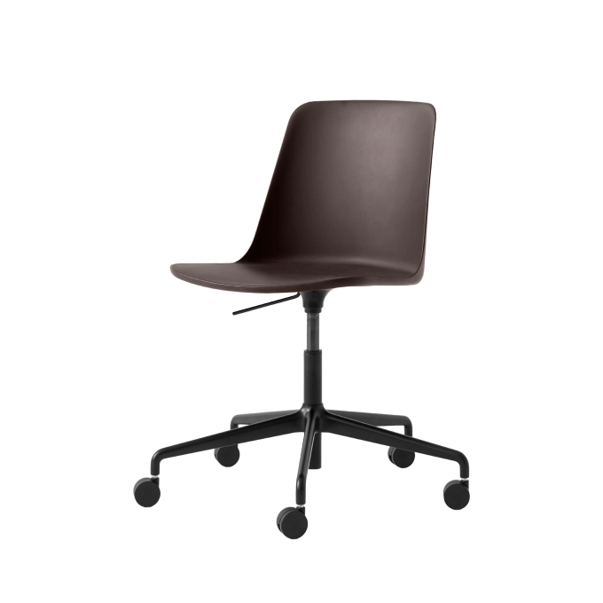 Chaise RELY HW28 Marron Brûlé/Noir AND TRADITION