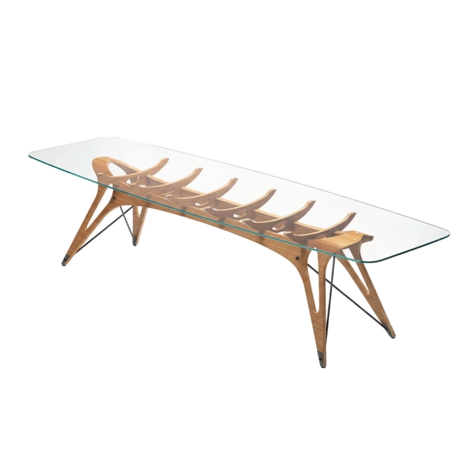 Dining Table VERTEBRA L 300 Oak ZANOTTA