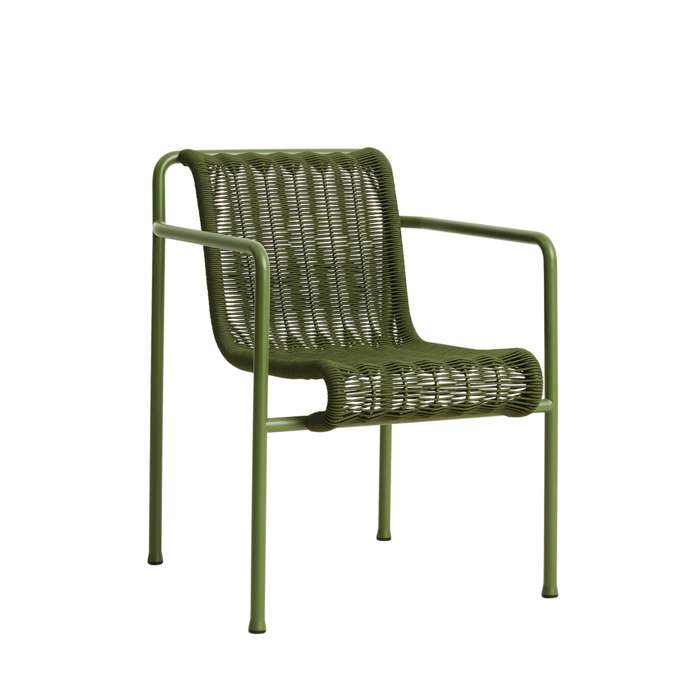 Outdoor Chair and Small Lounge Chair PALISSADE CORD Dining Armchair Olive HAY