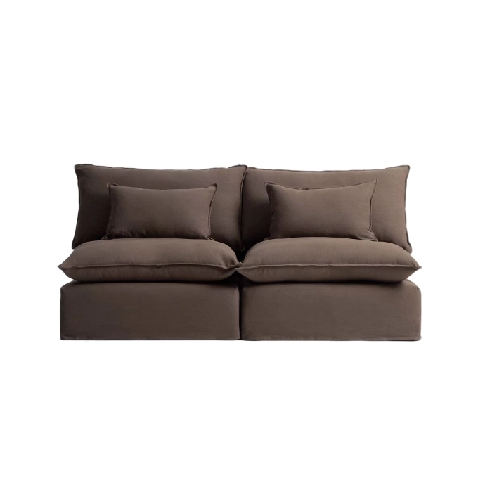 ANARELA modulable 3 places Lin Taupe KAVE HOME