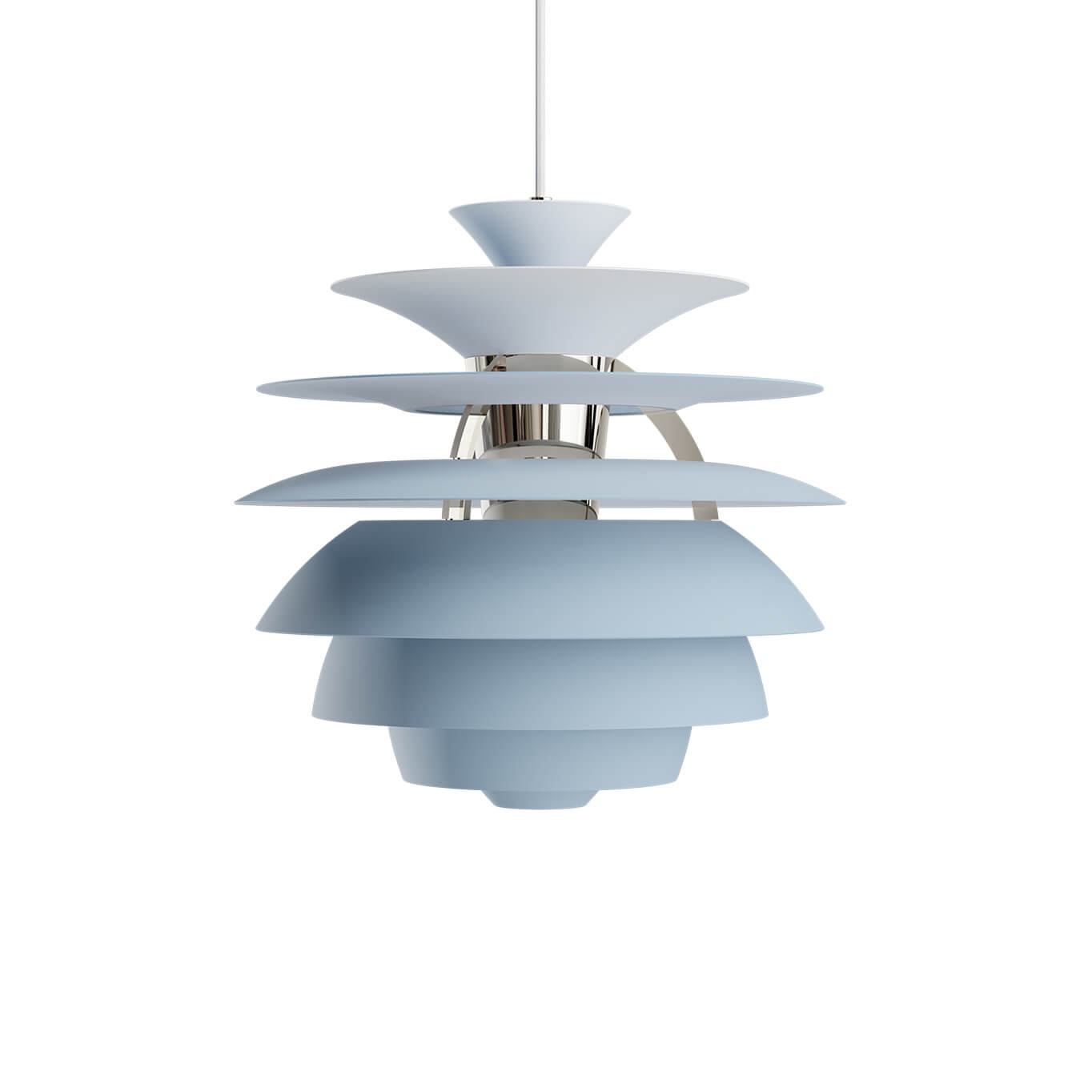 Suspension PH SNOWBALL Bleu cendré/ chrome LOUIS POULSEN