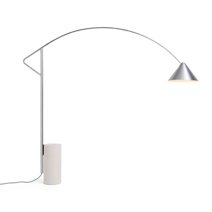Lampadaire COMPASS FLOOR Aluminium Brossé HAY