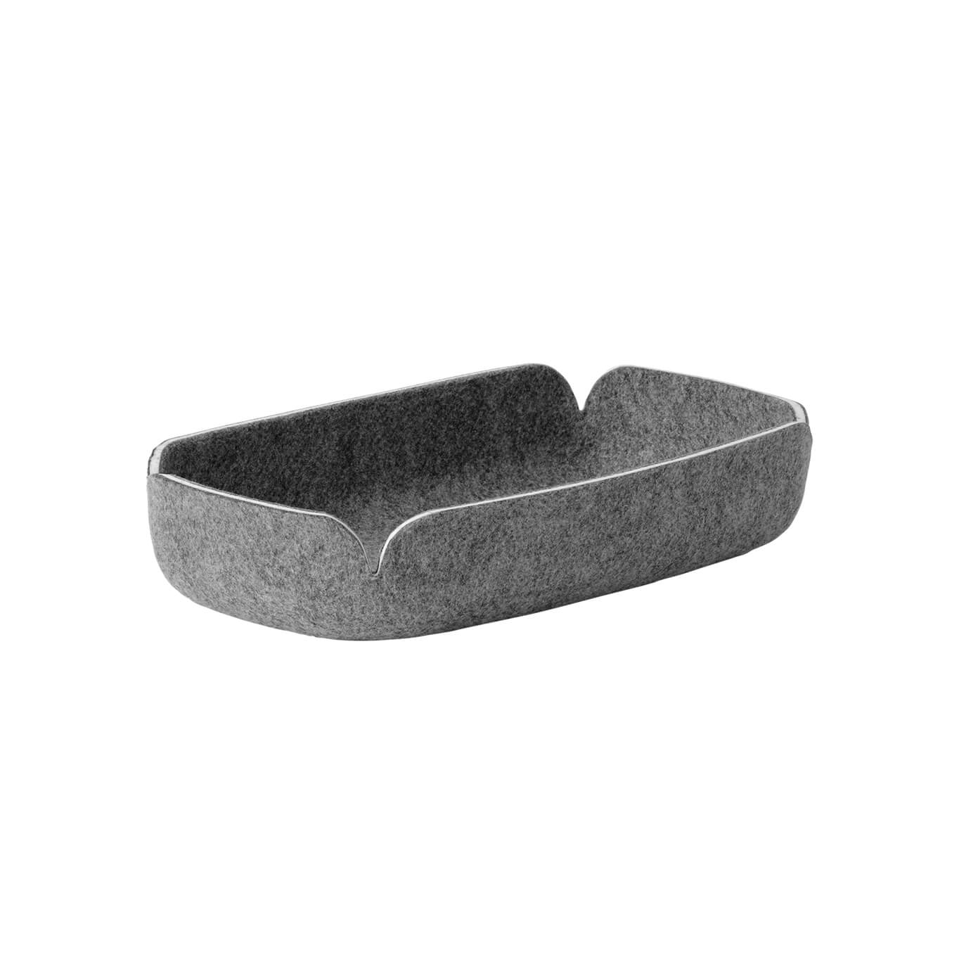 Small Storage Solution RESTORE TRAY 28x15,5 Grey Mélange MUUTO