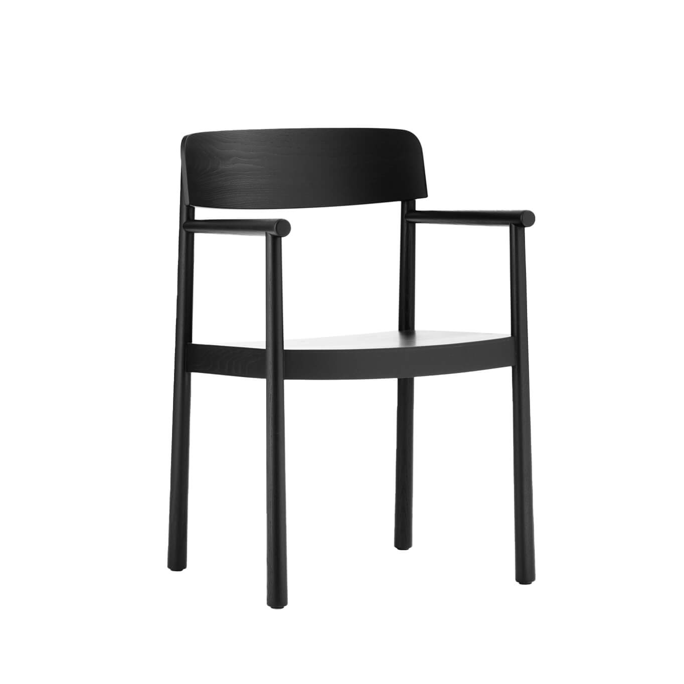 Dining Chair TIMB with armrests Black NORMANN COPENHAGEN
