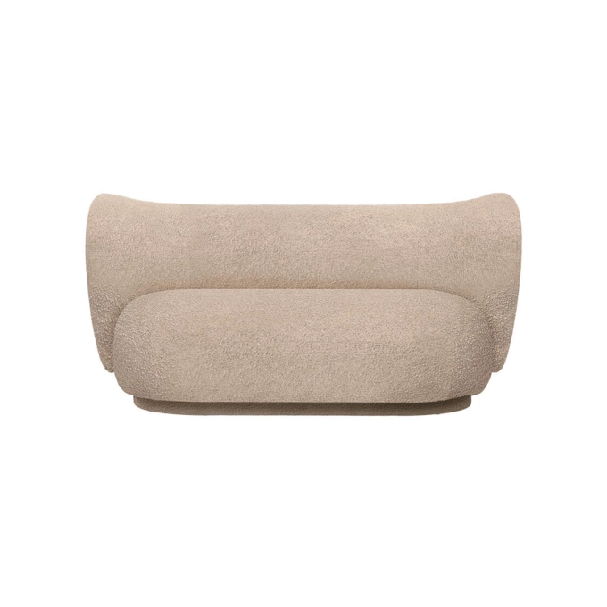 Canapé RICO 2 Places Bouclé Naturel FERM LIVING
