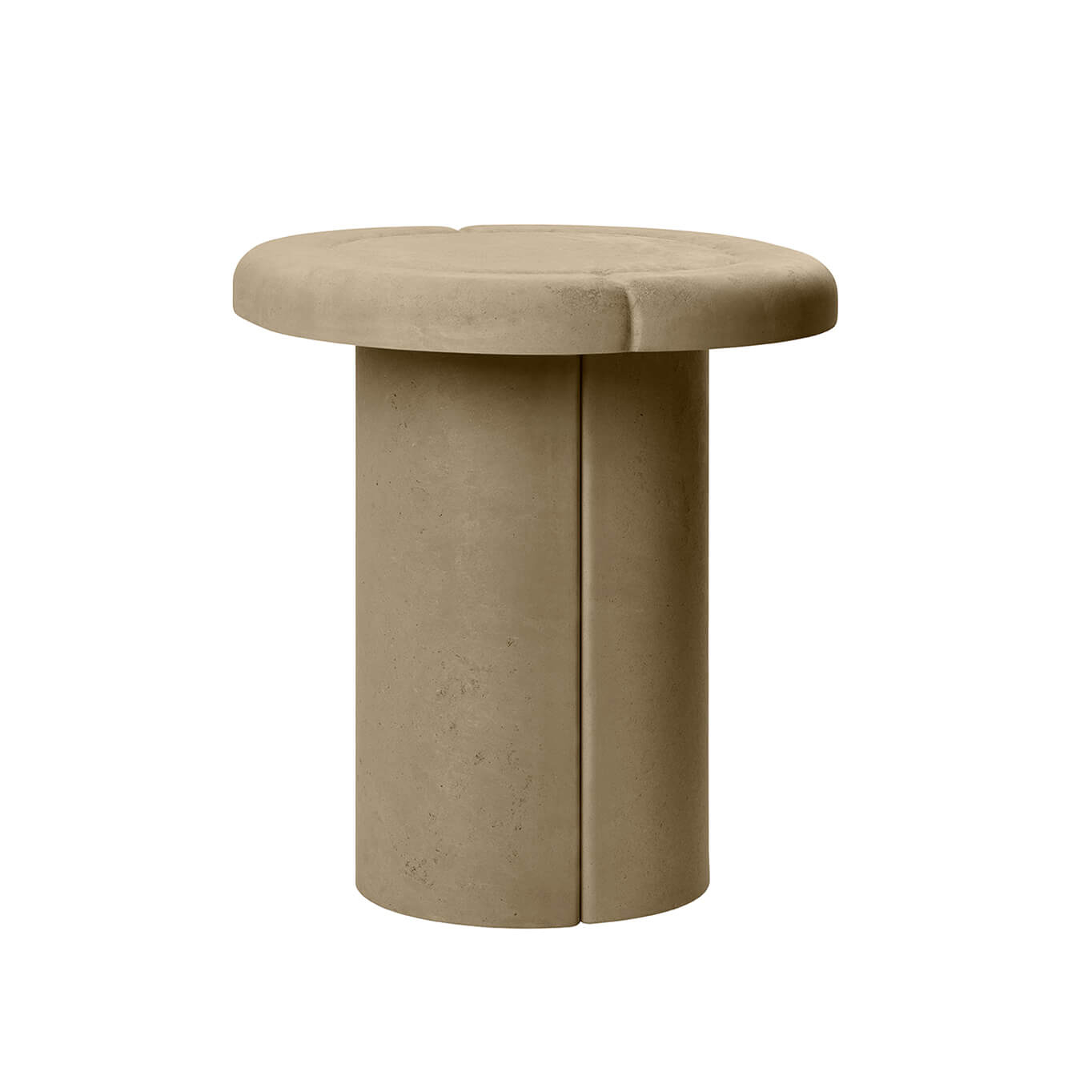 Table d'appoint guéridon ALDER Gris terre MATER