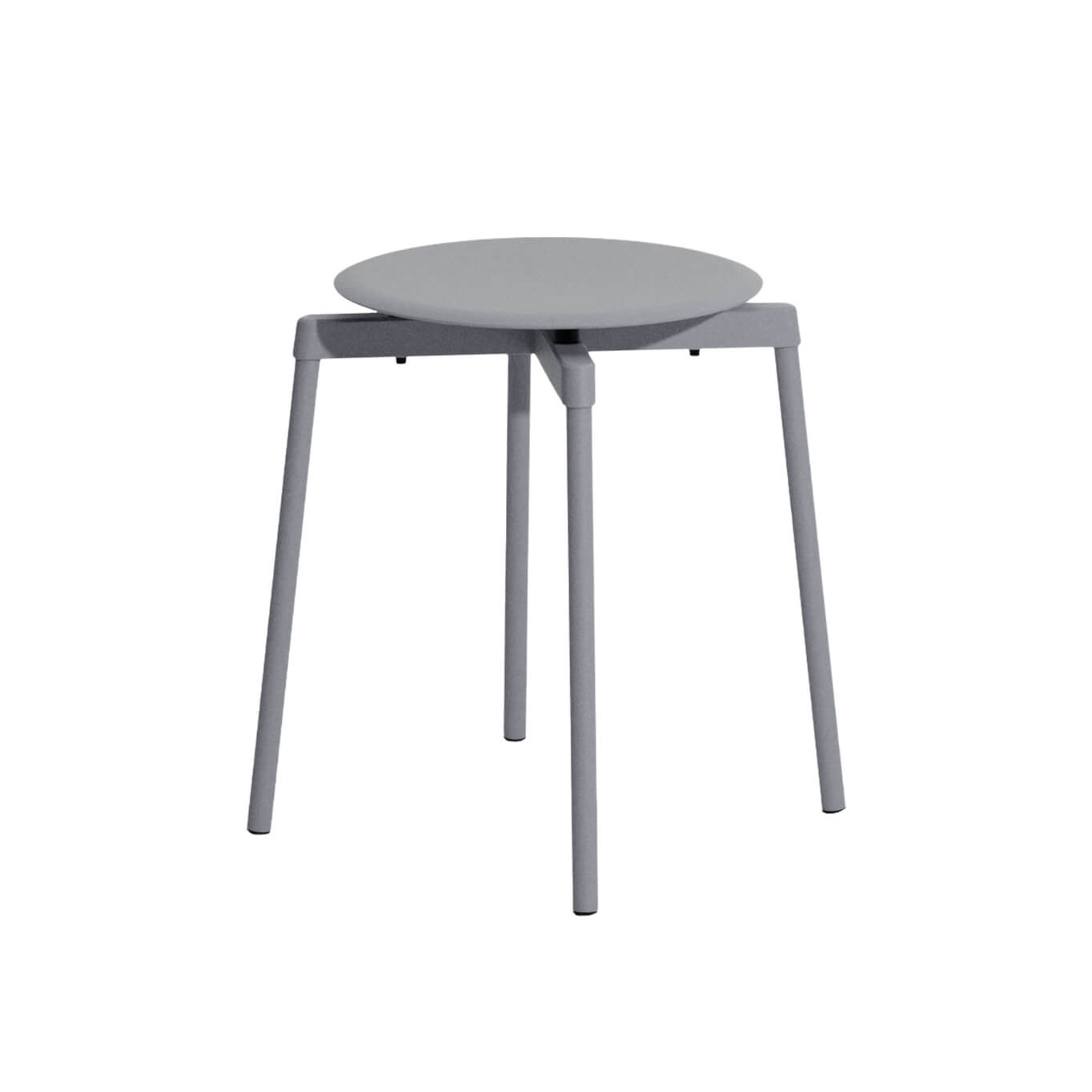Tabouret Fromme Aluminium Gris Pierre Petite Friture