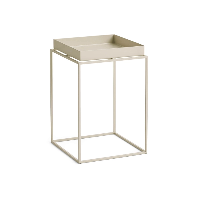 Coffee Table TRAY 30 x 30 High Warm Beige HAY