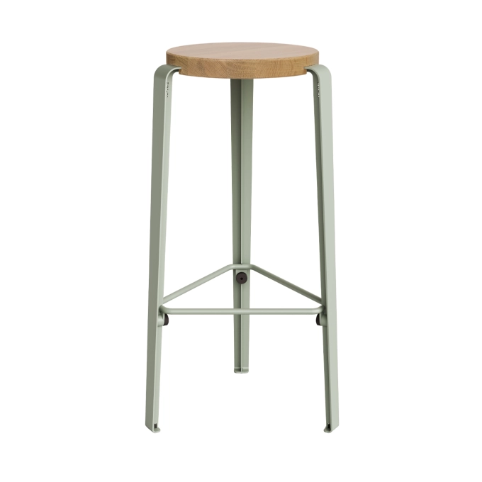 Bar Stool BIG LOU Oak/Eucalyptus Grey TIPTOE