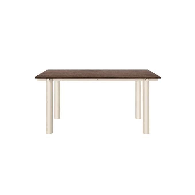 Table ATURA 160x90 Chêne Foncé Pieds Gris FERM LIVING