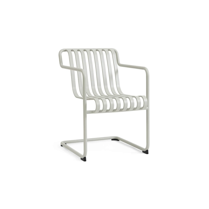 Chaise extérieure PALISSADE CANTILEVER Dining Gris clair HAY
