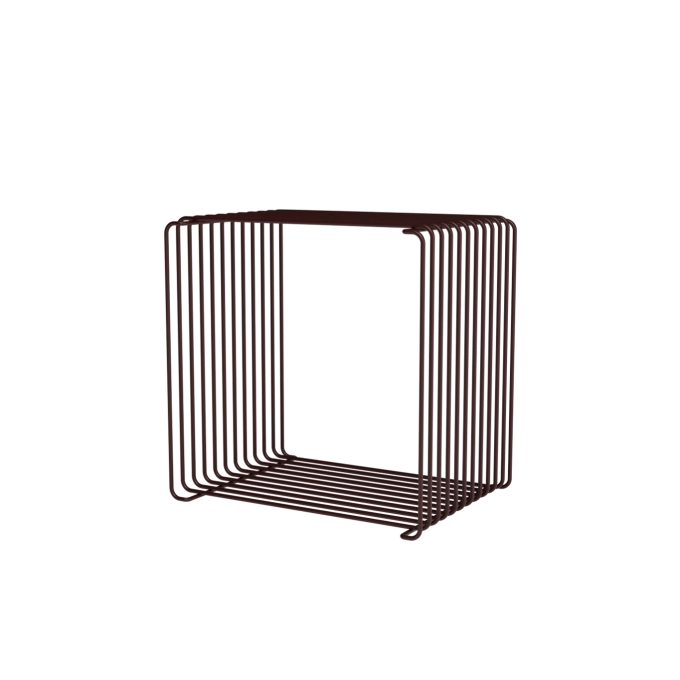 Shelving PANTON WIRE square Black-Red MONTANA