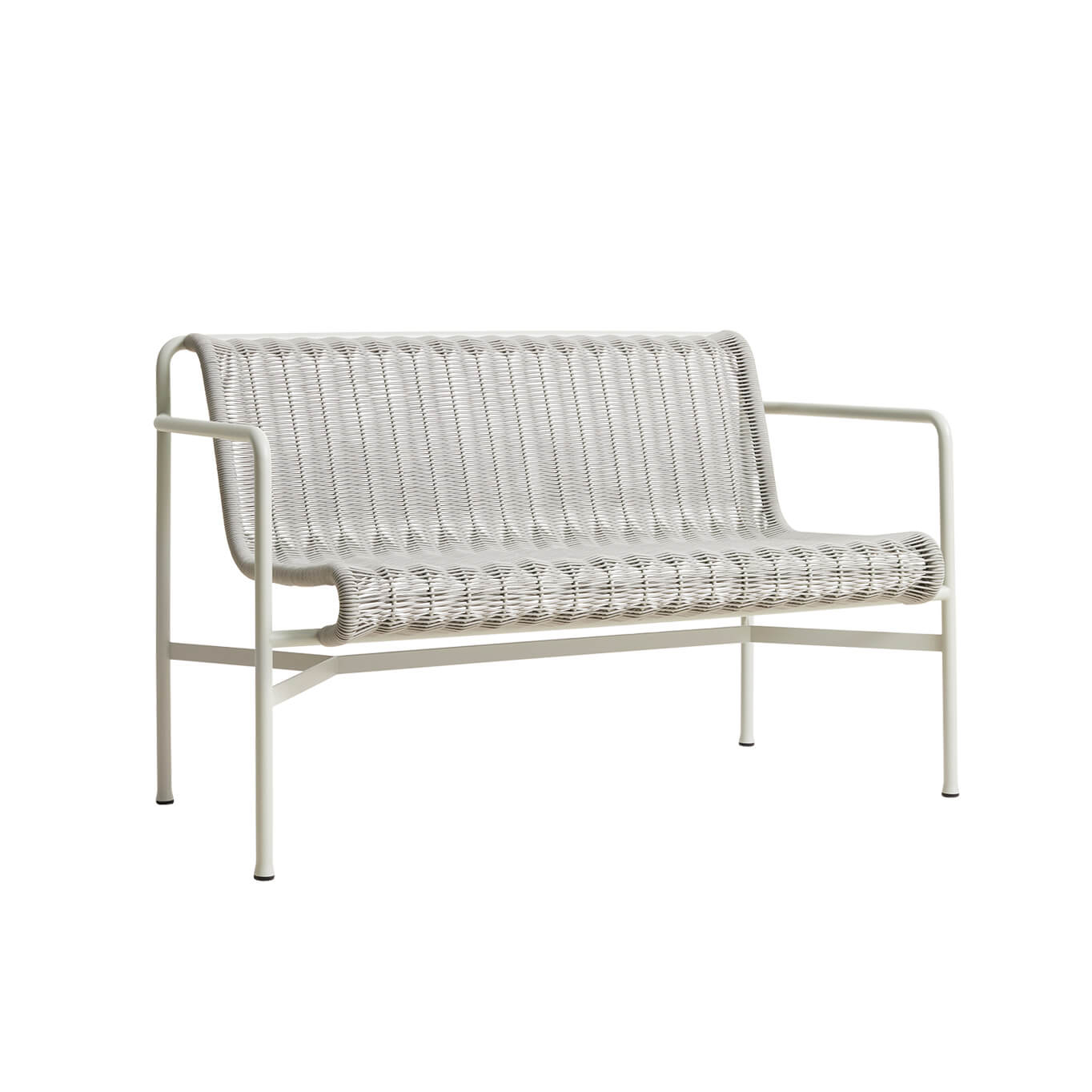Outdoor Bench PALISSADE CORD Dining Bench Sky Grey HAY