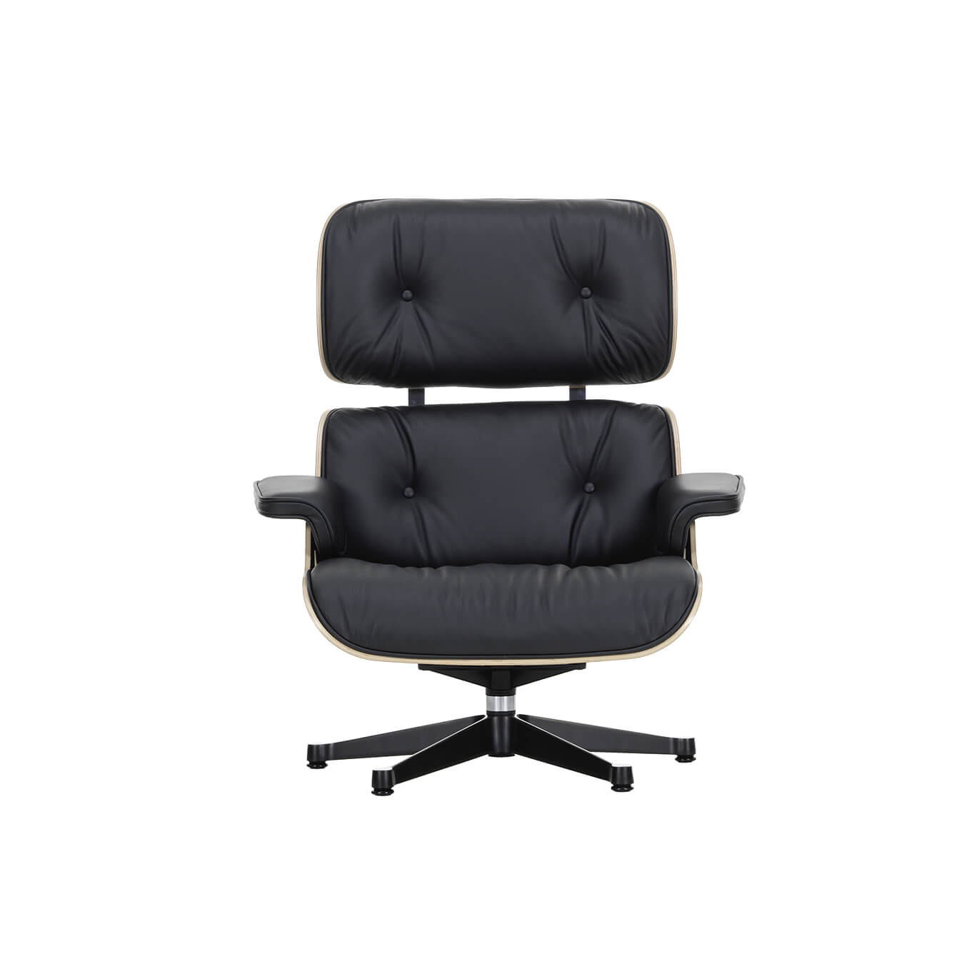 Fauteuil EAMES LOUNGE CHAIR Cuir noir/ coque palissandre VITRA