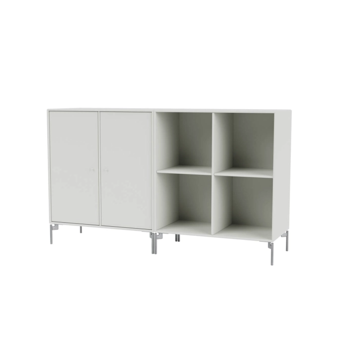 Storage Unit PAIR chrome legs Nordic MONTANA