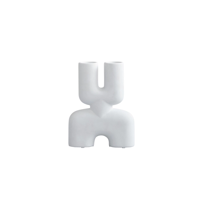 Vase COBRA DOUBLE mini Blanc os 101 COPENHAGEN