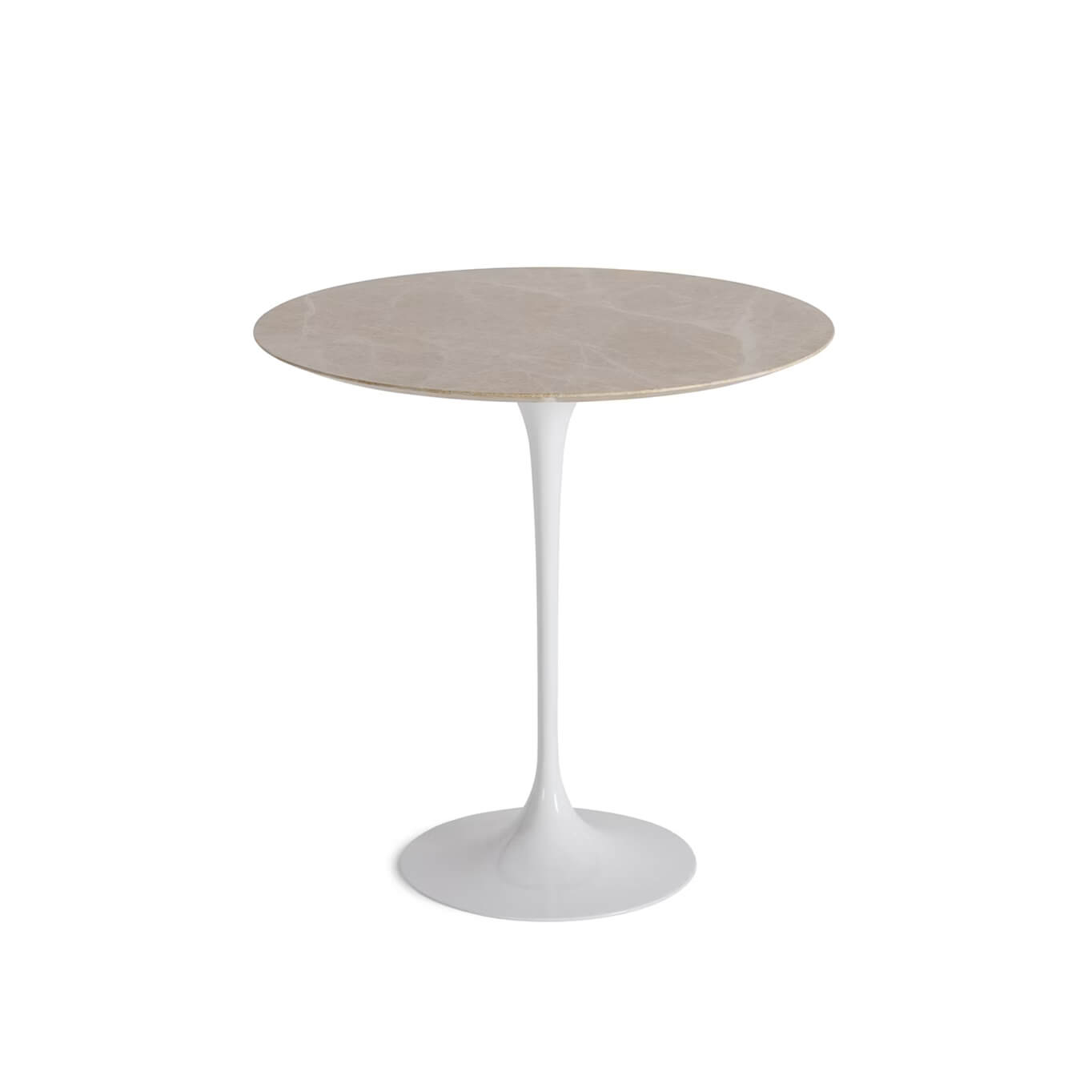 Table d'appoint guéridon SAARINEN Marbre Emperador Light brillant KNOLL