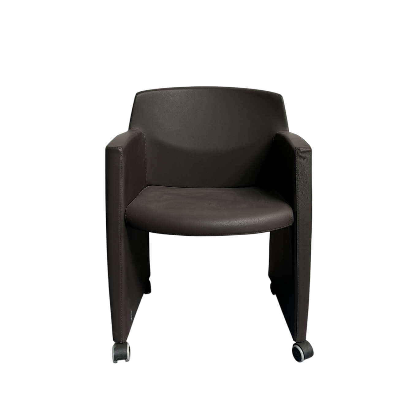 Easy chair KLIPP Cuir marron KASTEL
