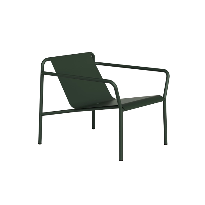 Fauteuil extérieur PANORAMA Vert Forêt avec accoudoirs TIPTOE