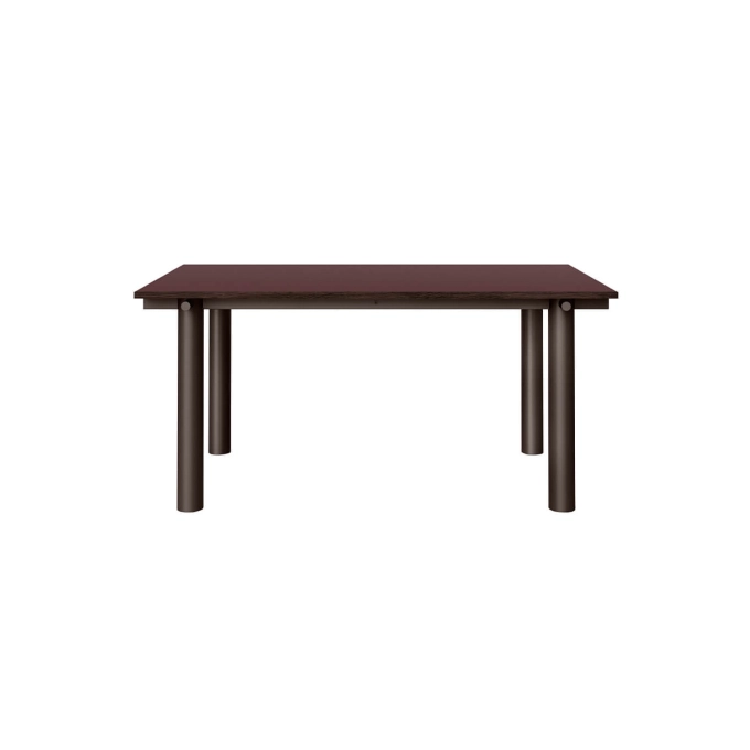 Dining Table ATURA 160x90 Burgundy, Black Legs FERM LIVING