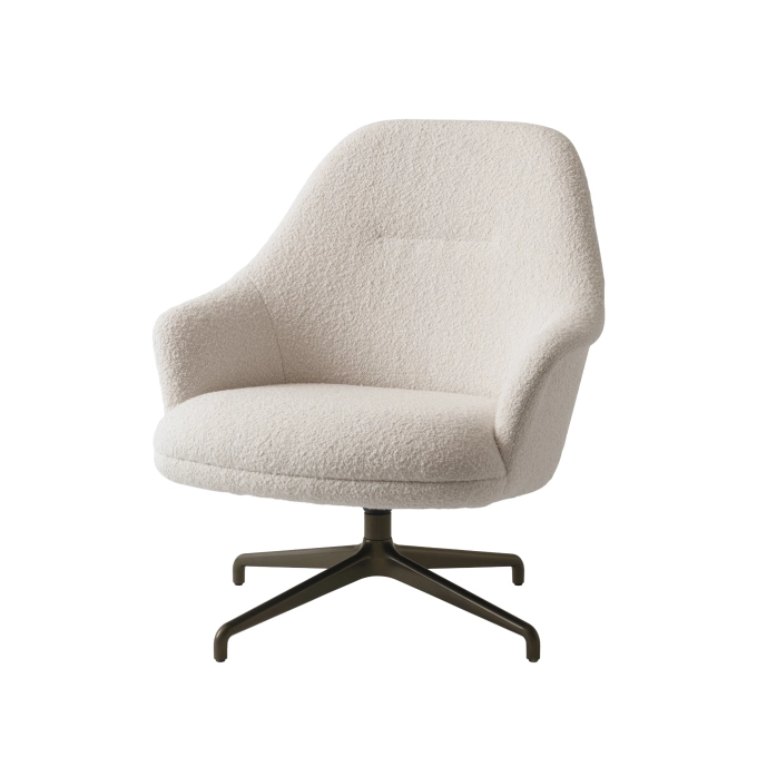 Fauteuil RELY HW139 Karakorum 001/Noir AND TRADITION