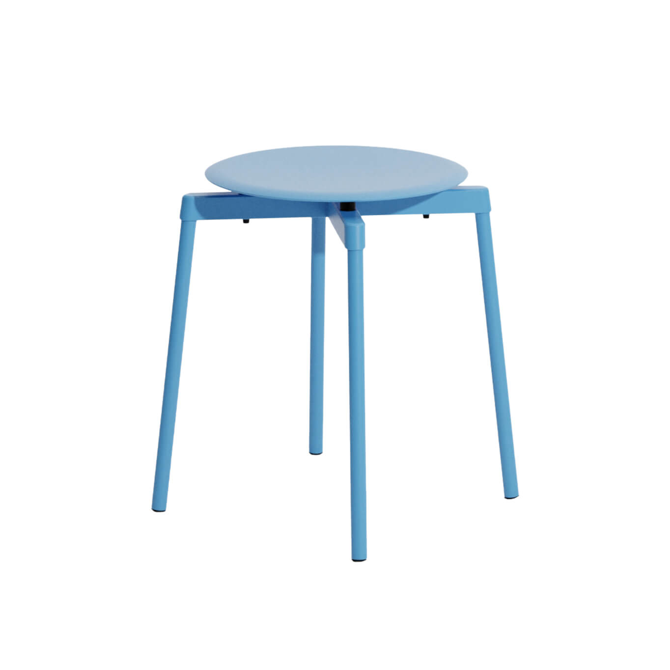 Tabouret Fromme Aluminium Bleu Ciel Petite Friture