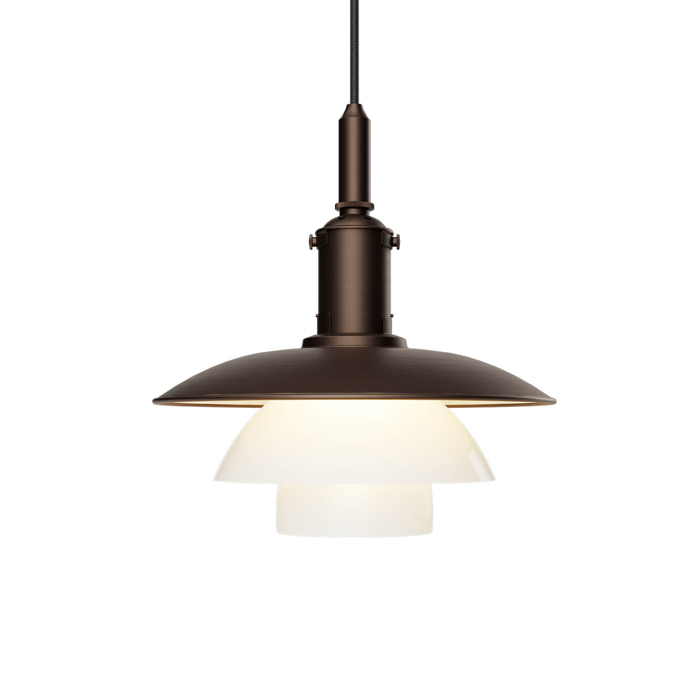 Suspension PH 3/3 Laiton vieilli LOUIS POULSEN