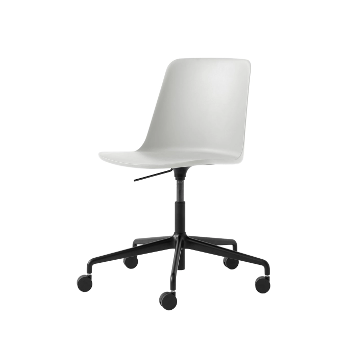Chaise RELY HW28 Blanc Huître/Noir AND TRADITION