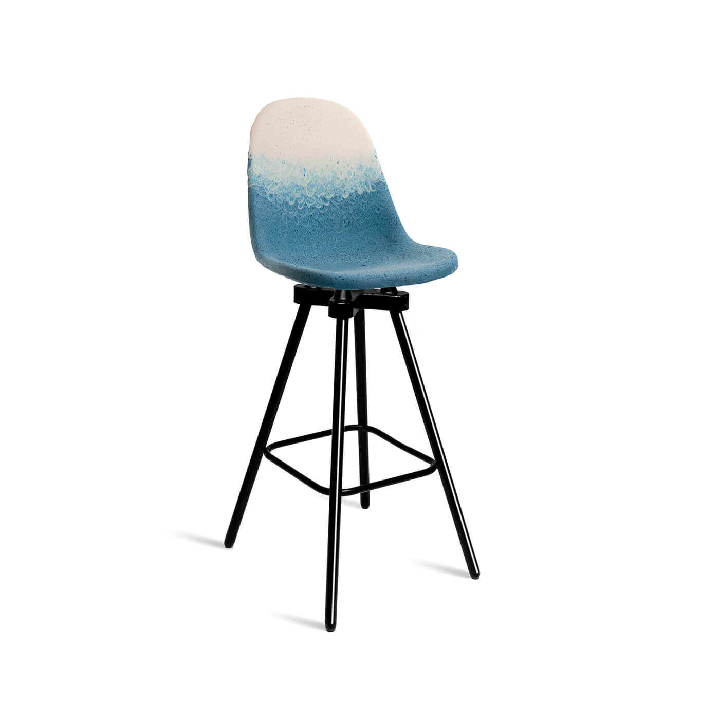 Bar Stool GRAVENE 7.7 Blue White MAXIMUM