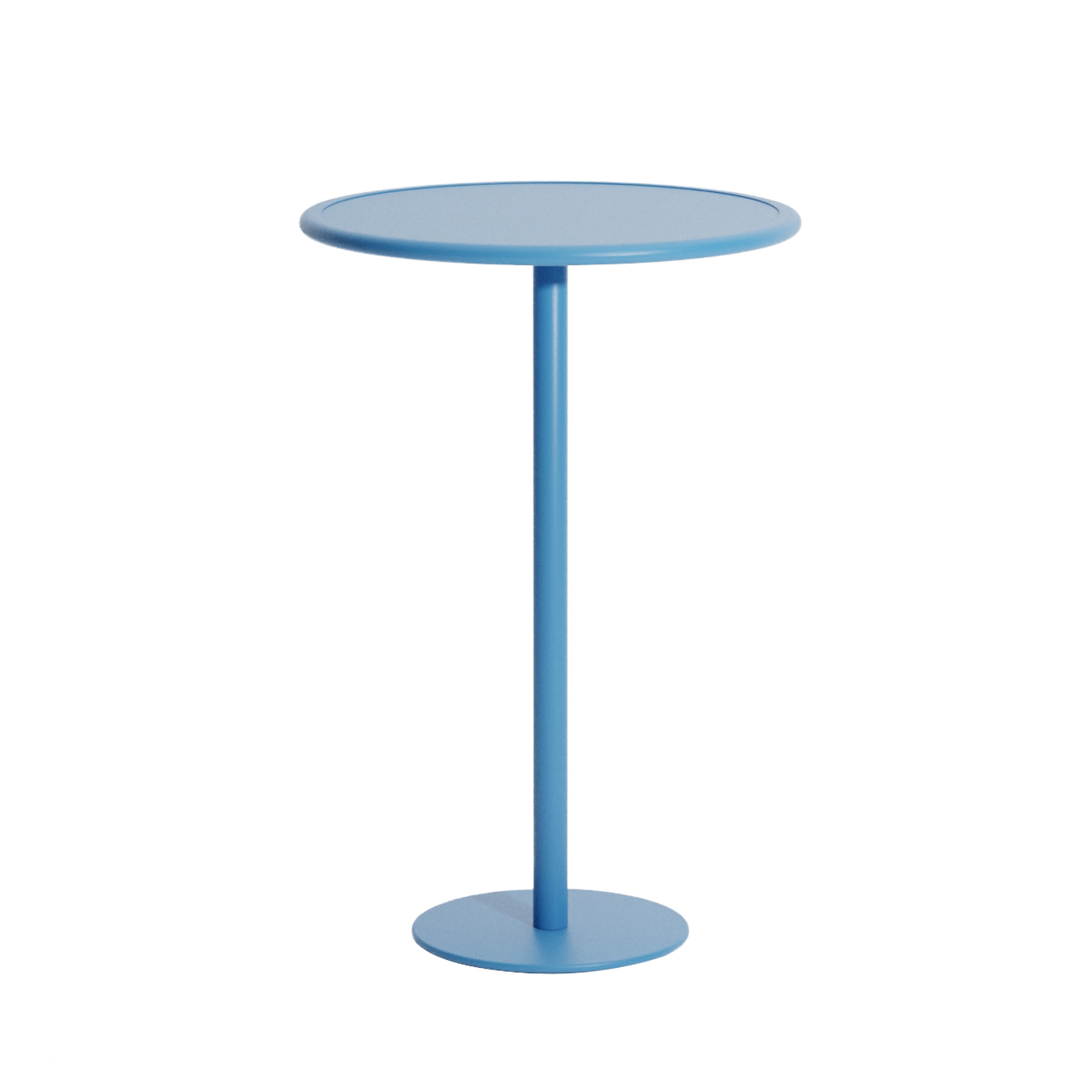 Table extérieure Mange-debout WEEK-END rond Bleu Ciel PETITE FRITURE
