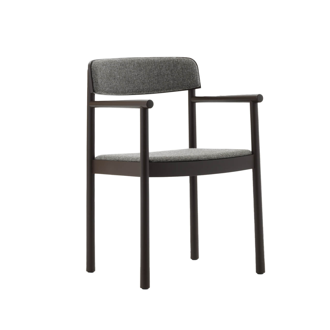 Chaise TIMB avec accoudoirs Marron/ Hallingdal 368 NORMANN COPENHAGEN