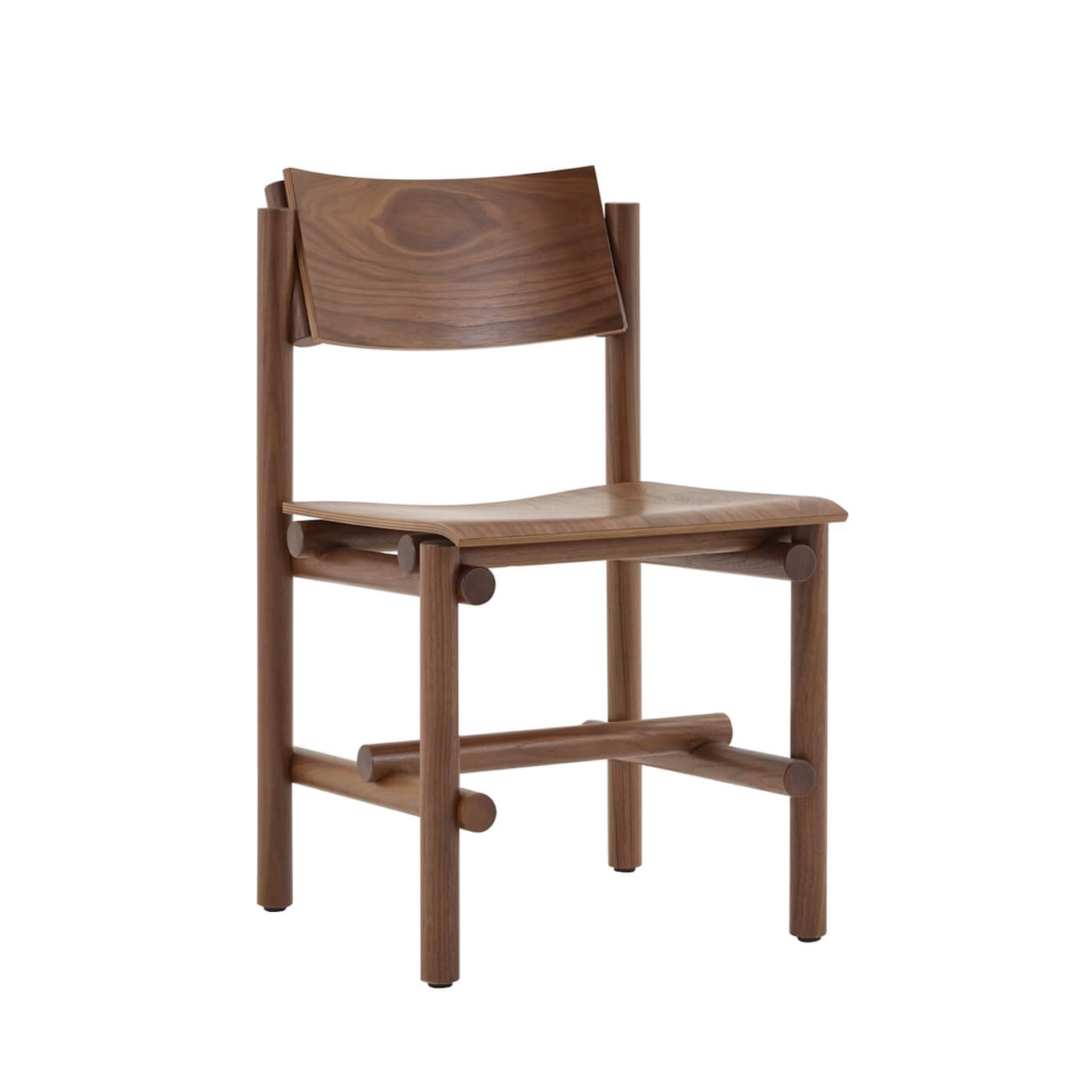 Dining Chair MUECKE Walnut KNOLL