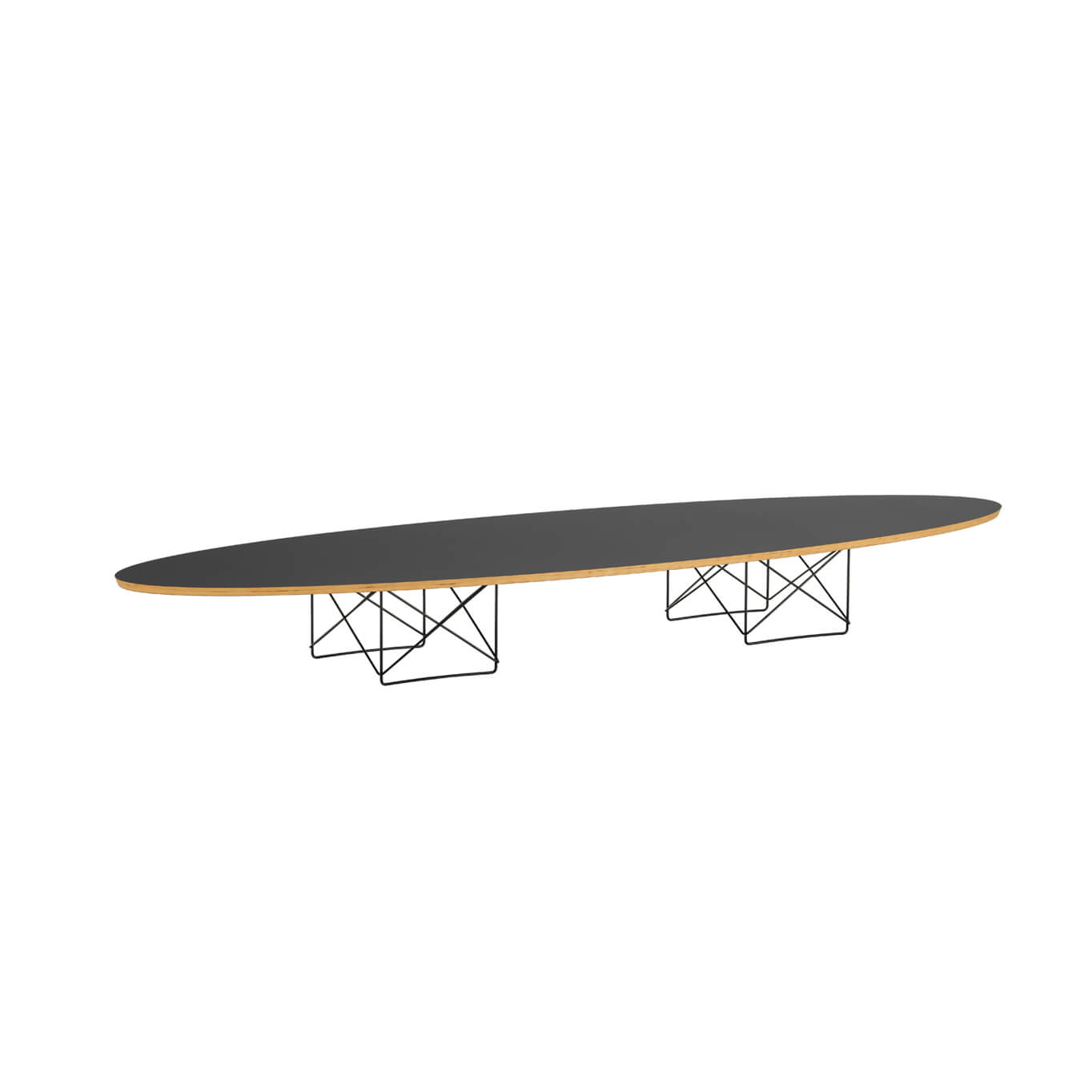 Table basse ELLIPTICAL TABLE Noir VITRA 1