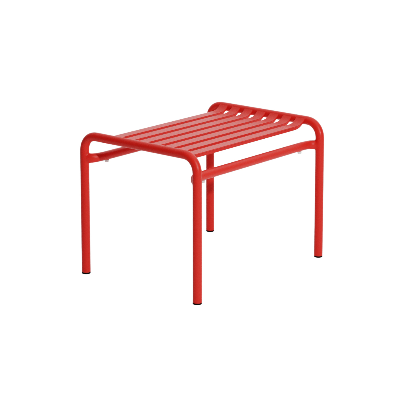 Tabouret extérieur WEEK-END repose-pieds Rouge PETITE FRITURE