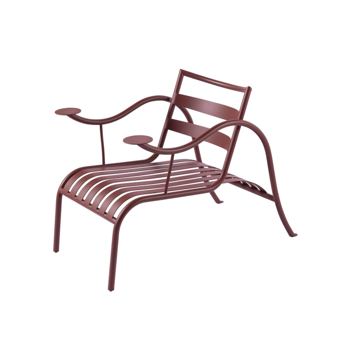 Fauteuil THINKING MAN'S CHAIR Rouge oxyde CAPPELLINI